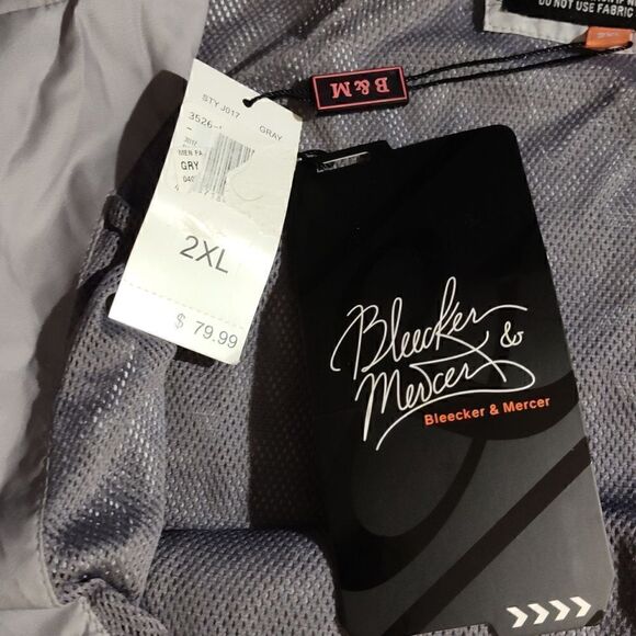 Bleecker & Mercer gray/black windbreaker/raincoat nwt - Picture 8 of 9